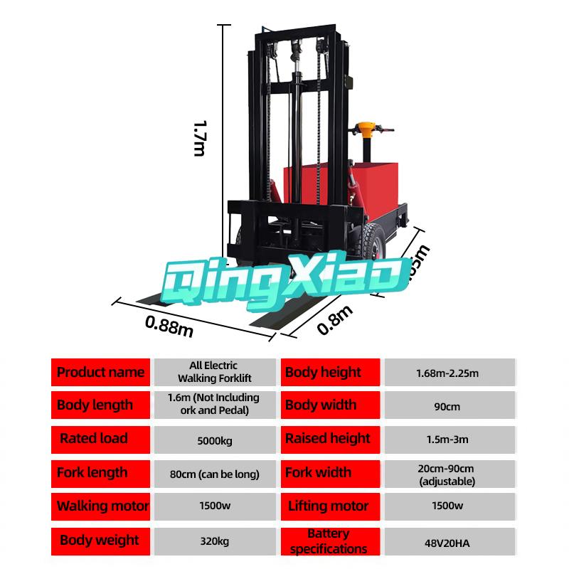 Portable Mini Semi-Electric Fo - đánh giá và giá Electric Forklift