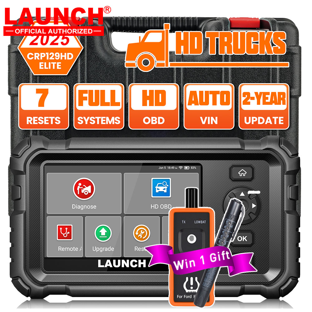 LAUNCH CRP129 HD Elite 24V Hea - đánh giá và giá Heavy Equipment Diagnostic Tool