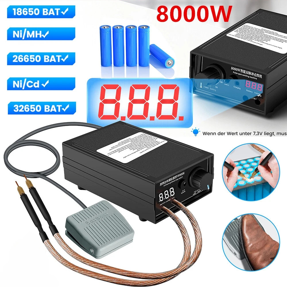 8000W Mini Spot Welder Kit DIY - đánh giá và giá Portable Welding Generator