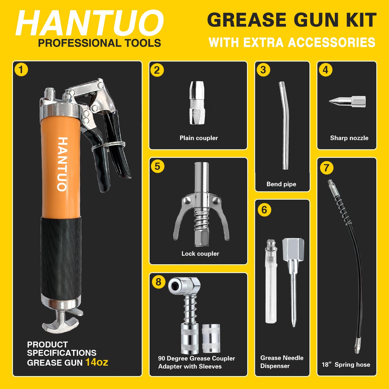 Grease Gun with Quick Release  - đánh giá và giá Heavy Equipment Quick Couplers