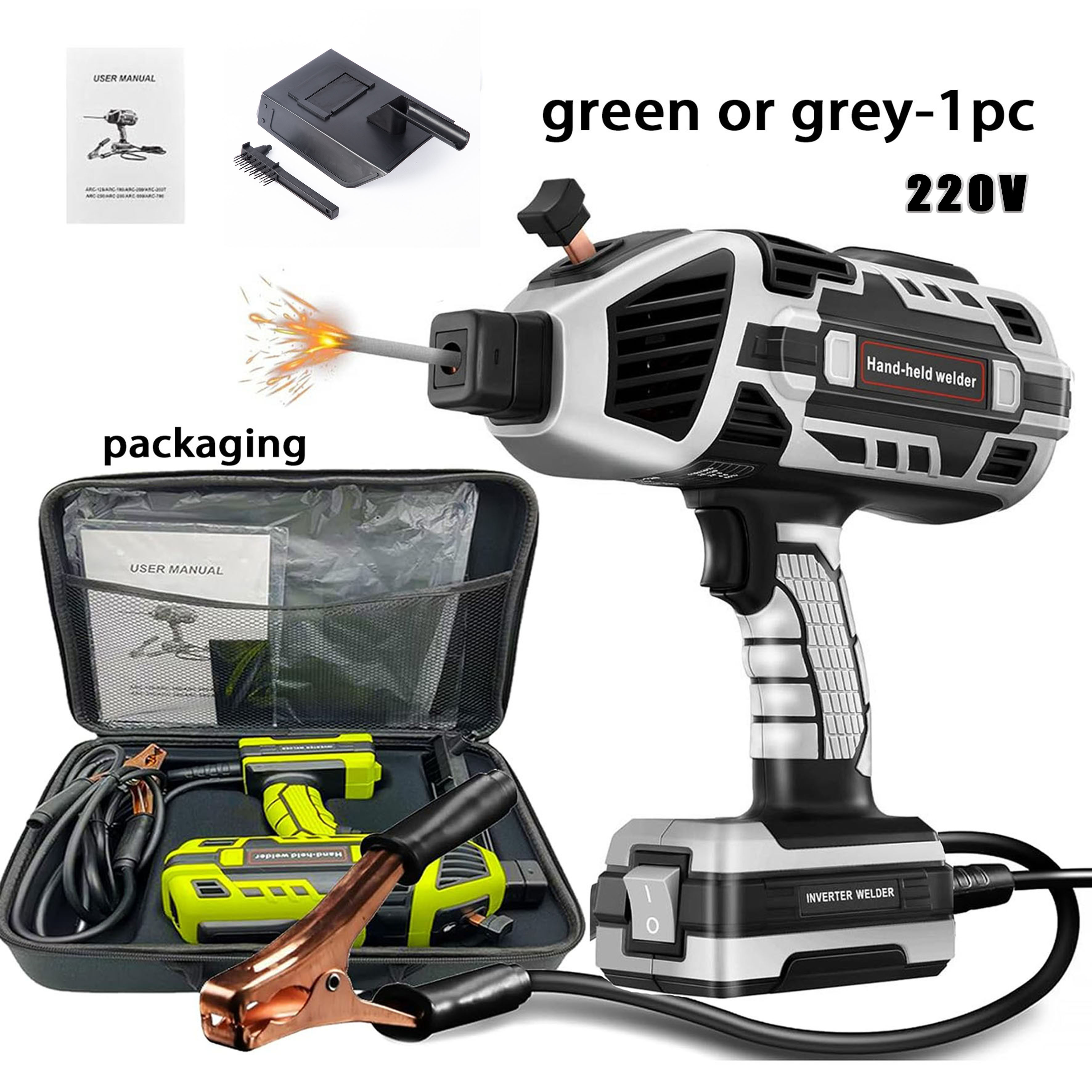 220V gray and green handheld,  - đánh giá và giá Portable Welding Generator
